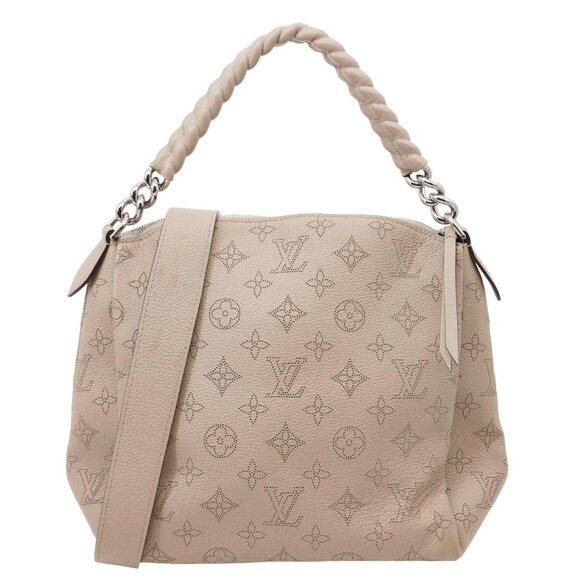 Louis Vuitton  Babylone BB Mahina Leather Chain Shoulder Bag Galet - Picture 1 of 12